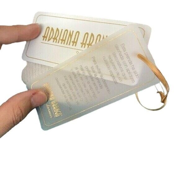 Adriana Arango Top Striped Tee Shirt Athletic Turquoise Size Medium NWT - Picture 5 of 8